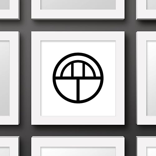 Miniatura 3 de Trends International Gallery Pops Naruto Shippuden - Arte de pared con símbolo del clan Yamanaka, versión enmarcada blanca, 12 x 12 pulgadas