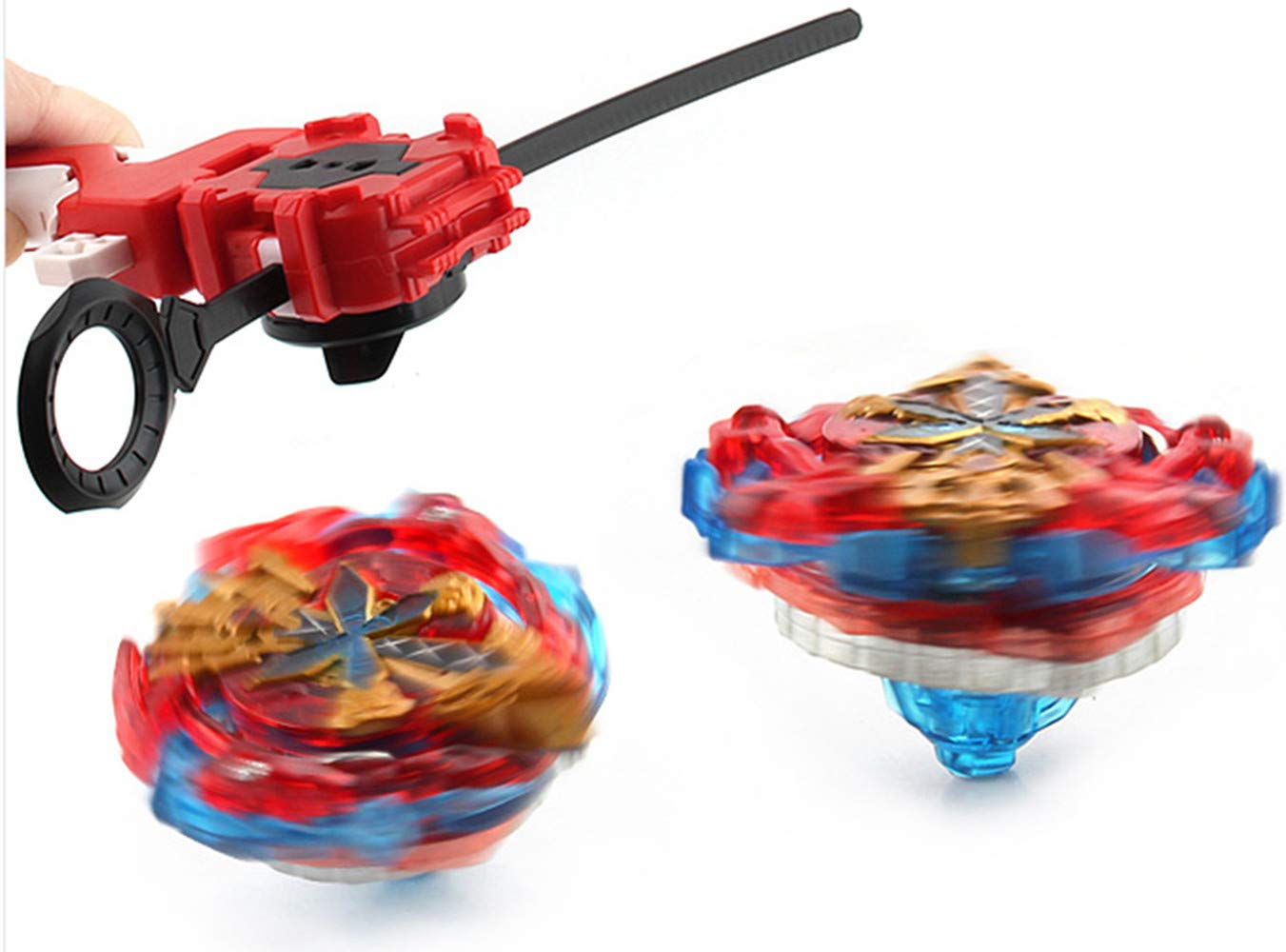 Bey Battle Burst Spinning Top Set - 12 Tops & 2 Launchers, Portable Battle Game For Kids, Burst Action