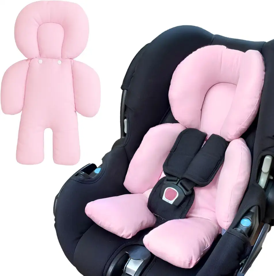 Almofada Redutor Bebê Conforto Carrinho Protetor Ninho Universal Cadeirinha Monolo (Rosa)