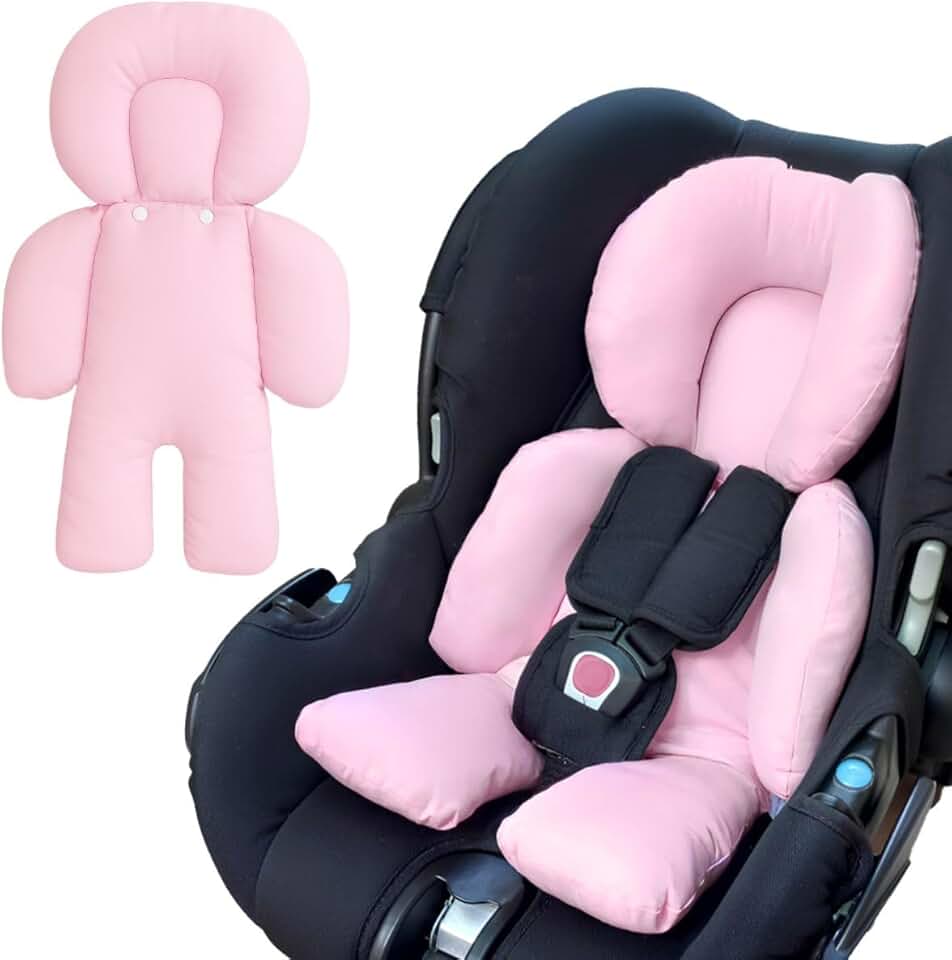 Almofada Redutor Bebê Conforto Carrinho Protetor Ninho Universal Cadeirinha Monolo (Rosa)