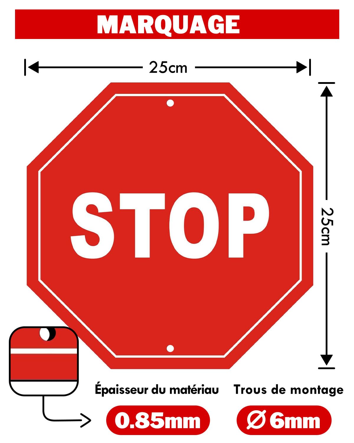 „Stop – Do Not Enter“ Schild Aus Aluminium – Reflektierendes Warnschild Für Zufahrt & Grundstück (2 Stück)