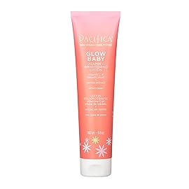 Pacifica Glow Baby Body Lotion & AHA Scrub Set - Brightening Vitamin C Body Lotion (5 oz) + AHA Exfoliating Body Scrub, 2-Step Radiance Duo for Smooth Glowing Skin, Vegan