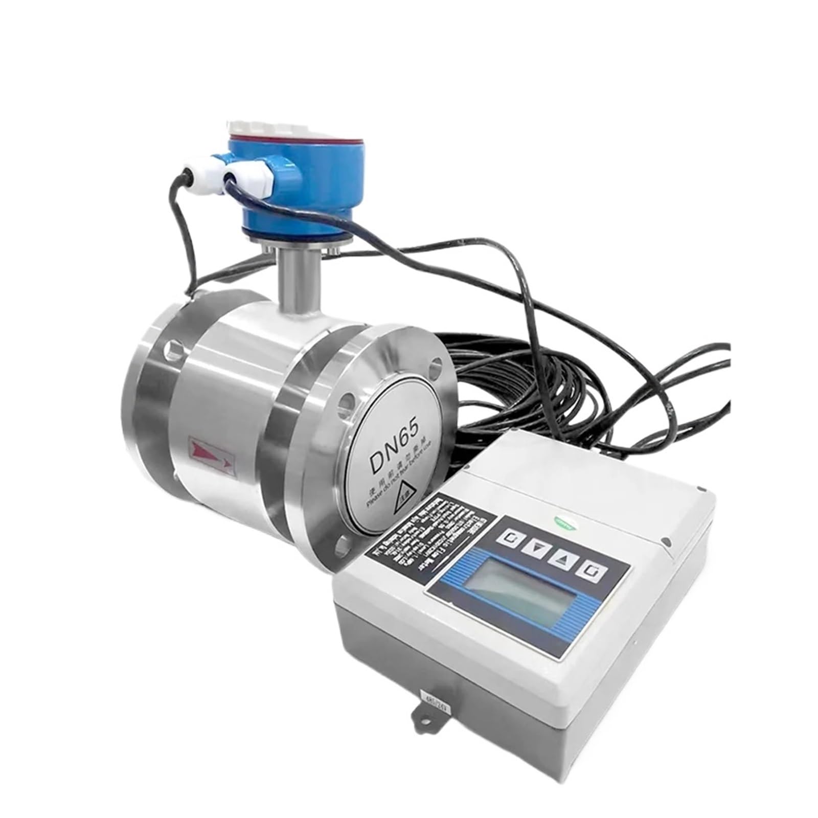 Mthckxjbsuz Dn40 Ss304 Flow Meter, Electromagnetic Stainless Steel Flow Meter Remote Display Magnetic Flowmeter 4-20Ma Rs485 Wastewater Sewage Acid(Dn40 Ss304)