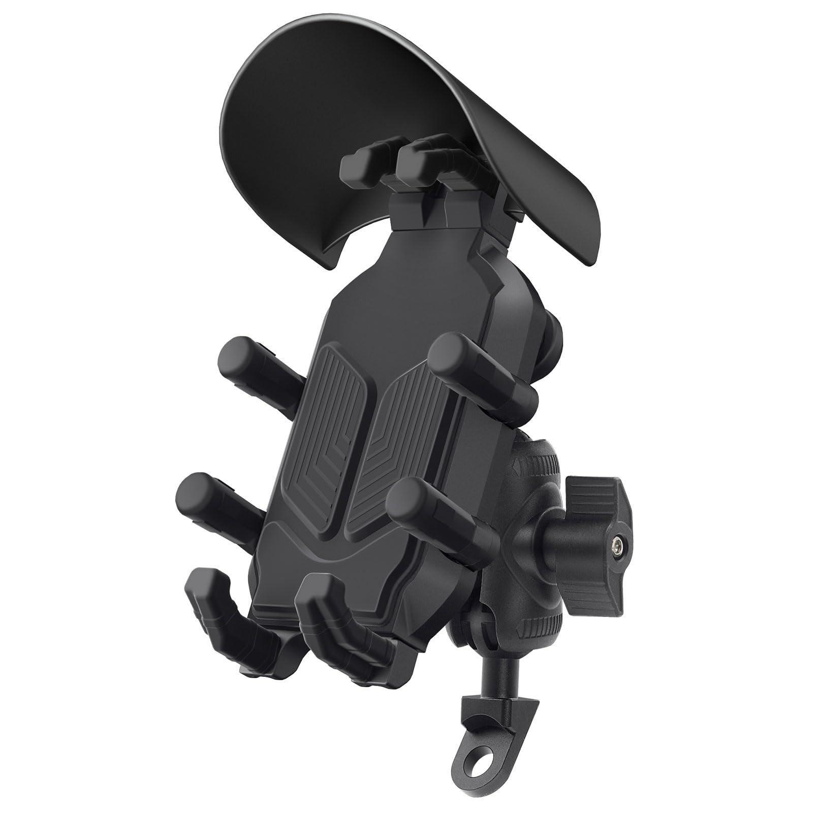 Support de téléphone universel anti-choc pour guidon de moto avec rotation à 360° et libération rapide réglable