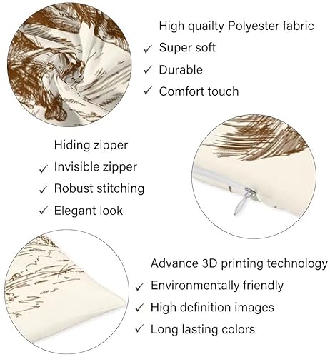 Cowboy Body Pillow Cover Western Country Theme Of American Wild West Desert With Cowboys Long Pillow Case Protector With Zipper Decorative Large Pillow Cases Covers Cushion For Bed,Couch,Sofa 20"X54" #TOP5