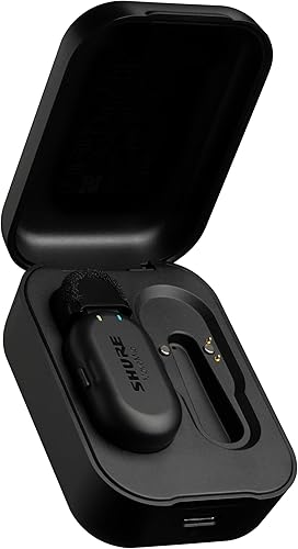 Shure MoveMic One - Micrófono Lavalier inalámbrico Pro Direct al teléfono para iPhone y Android, mini micrófono Bluetooth, carga de 24 horas,