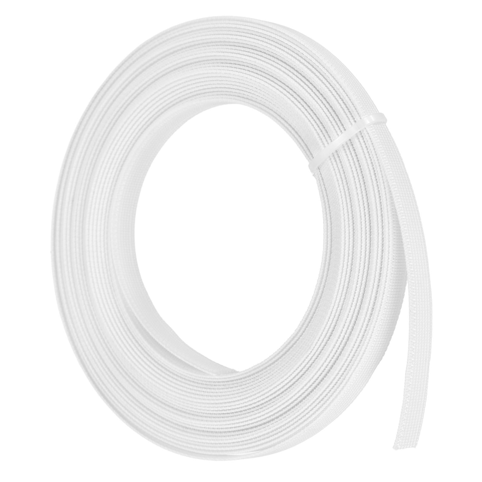 PATIKIL 8 Yards Polyester Boning for Sewing, 10mm Sew-Through High Density Boning for Corsets Bridal Gown Evening Dress Lingerie Hats Crafts, White — image 1