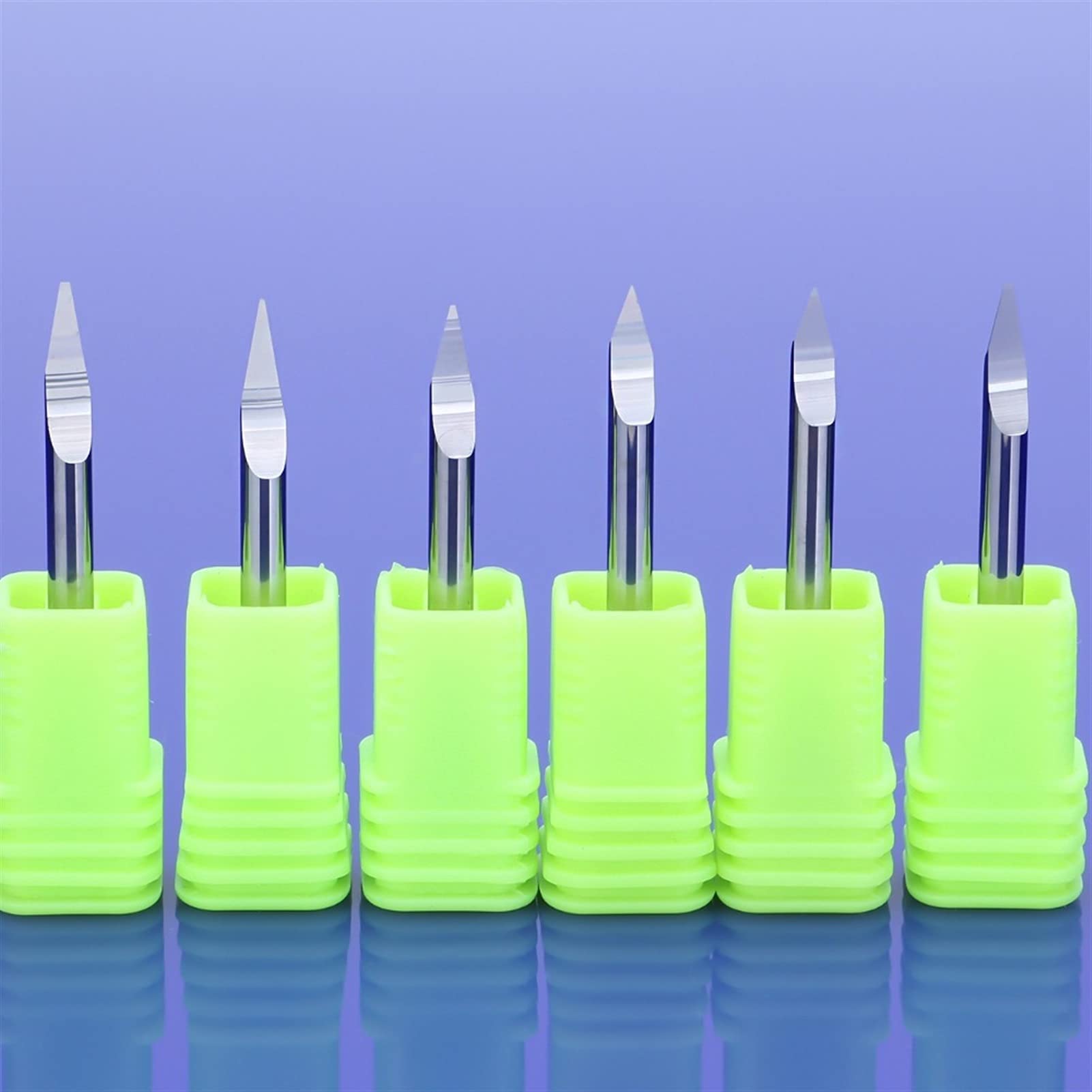 BERWENNY 1pcs 3.175mm CNC Router Bit Grinding End Mill V-Shape Carbide Engraving Bit Milling Cutter (Dimensions : 60x0.1)