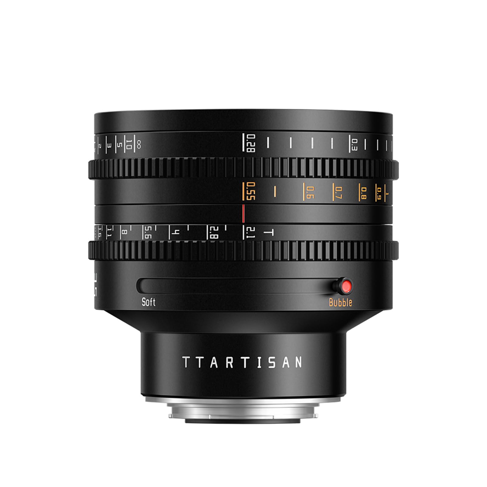 TTARTISAN Objectif cinématographique T2.1 35 mm pour X-Mount Dual Bokeh Full Format Mise au point manuelle Objectifs d'appareil photo sans miroir (35 mm, X-Mount)