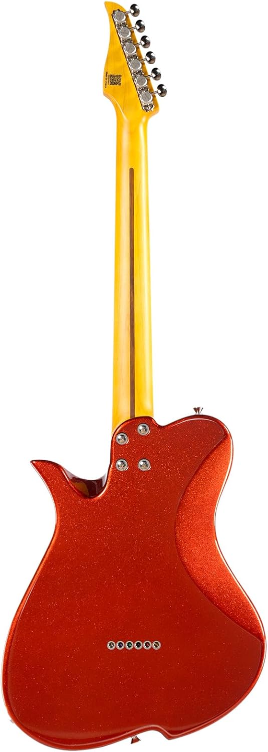 Vola Electric Guitar Vasti MC Orange sparkle Gloss Handmade in Japan MIJ Gotoh Bridge Gotoh Locking Tuner 6 Strings Modern C Neck For All Levels