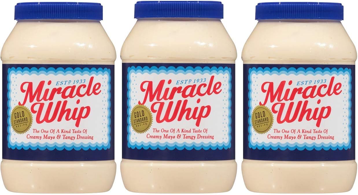 Miracle Whip Original Dressing, 30 fl oz Jar (3 jars)