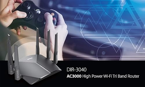 Miniatura 3 de D-Link Router de tres bandas Wi-Fi de alta potencia AC3000 con control de voz con Tienda Alexa o Google Assistant, Wi-Fi Mesh, controles parentales