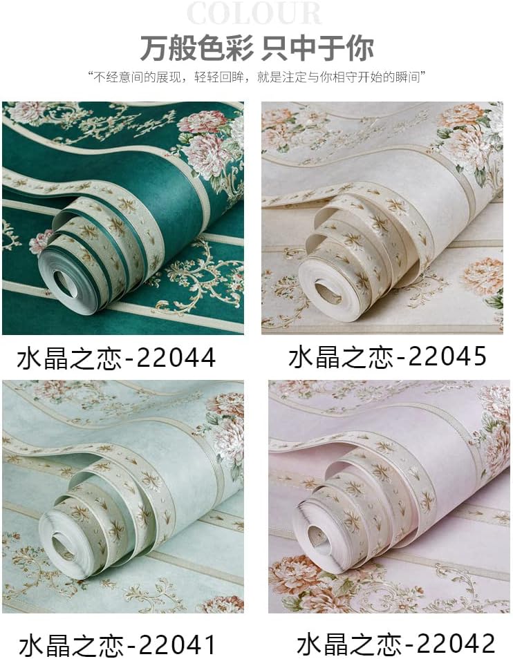 Q QIHANG Self-Adhesive 3D American Wallpaper Bedroom Background Wall Thickening Living Room Retro Striped Peel and Stick Wallpaper 1.73'W x 29.5'L (Pink)