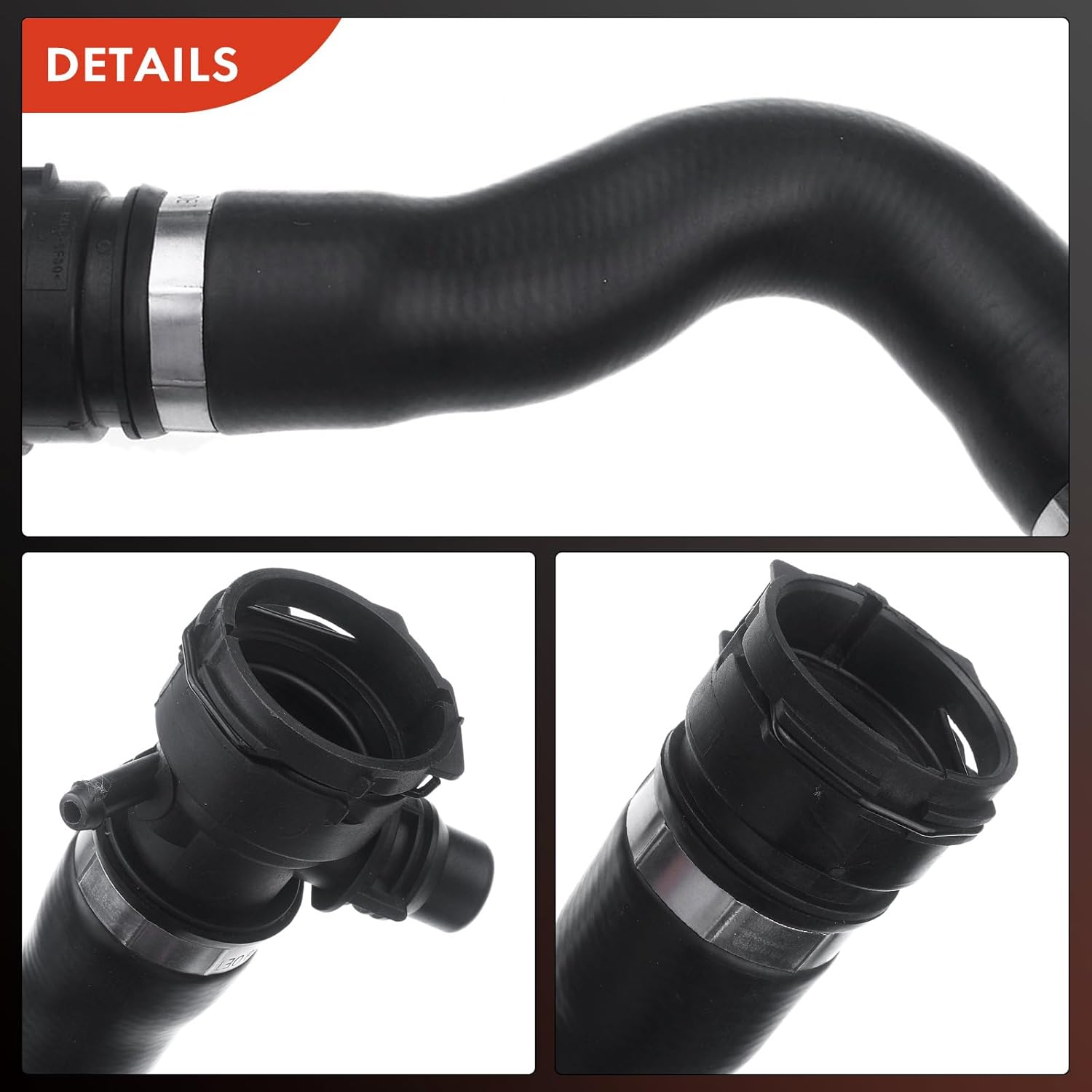 A-Premium Upper Engine To Radiator Radiator Coolant Hose Compatible with BMW 1 Series M 2011, 135i 2008-2013, 335i 2007-2011, X1 2010-2015, Z4 2009-2016, L6 3.0L, 1.21 inch Inside Diameter