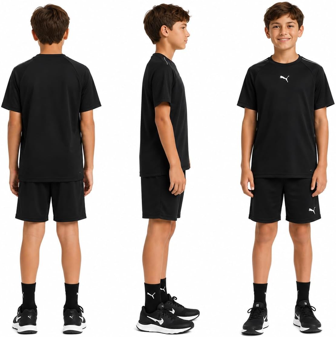 PUMA Boys Dry Fit Performance Active Basic Quick-Dry T-Shirt (Sizes 8-20)