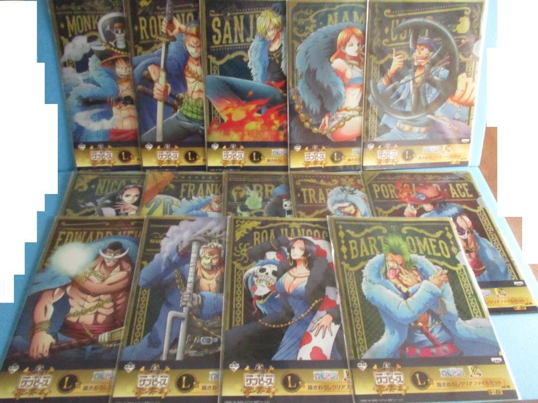 一番くじワンピース20th Anniversary クリアファイル全14種28枚