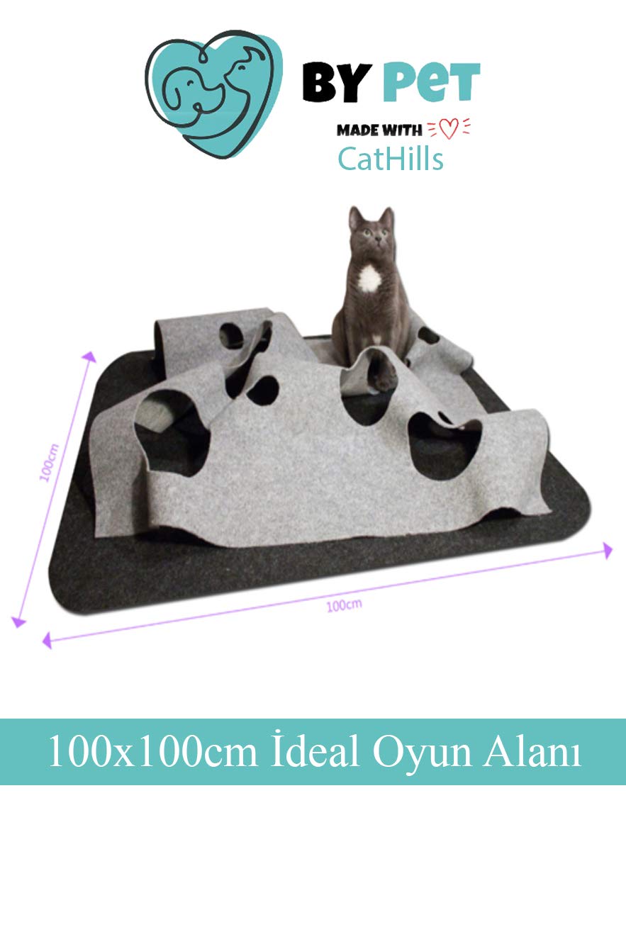 Bypet CatHills İnteraktif Kedi Tepeleri Oyun Alanı ve Saklanma Tüneli