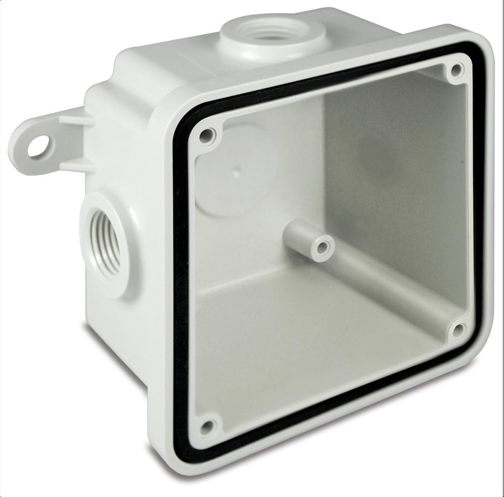 WB-NM Non-Metallic Weatherproof Back Box Housing Accessory, Gray