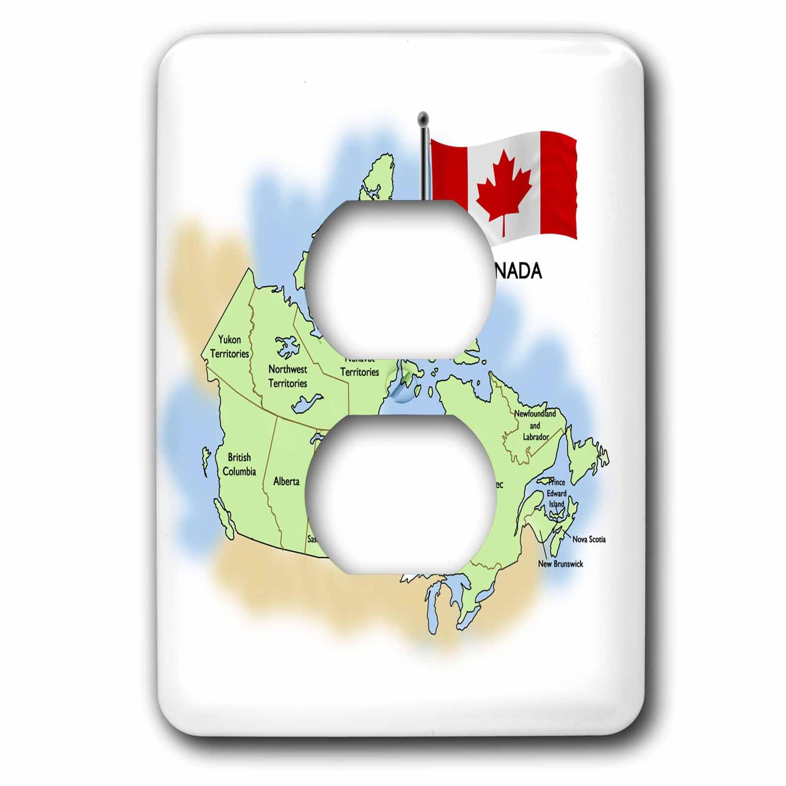Carte et drapeau du Canada le cadeau idéal pour les amoureux de voyage