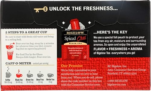 Miniatura 3 de Bigelow Tea Té negro - Chai especiado - Caja de 6 - 20 bolsas