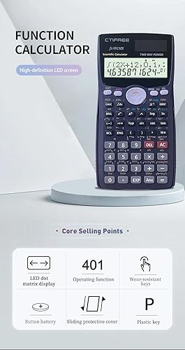 Miniatura 7 de CTIFREE Calculadora científica FX-991MS College Middle School Matemáticas 401 Función Calculadora Cientifica Calculadora científica de doble potencia