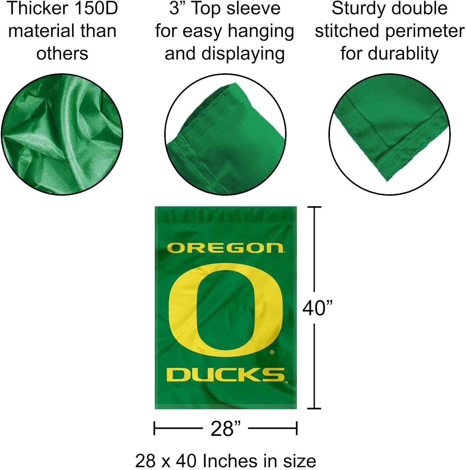 Oregon Double Sided House Banner Flag - Image 2