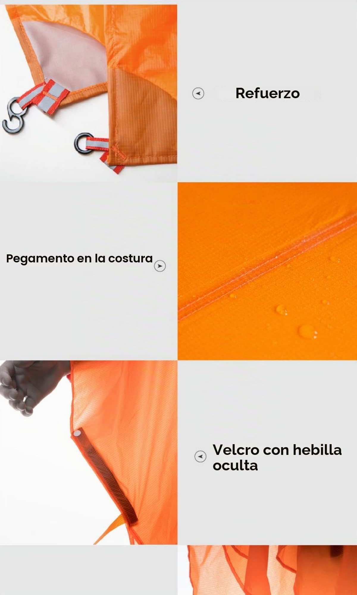 3F UL GEAR Poncho ligero de senderismo, impermeable, para senderismo, camping, senderismo