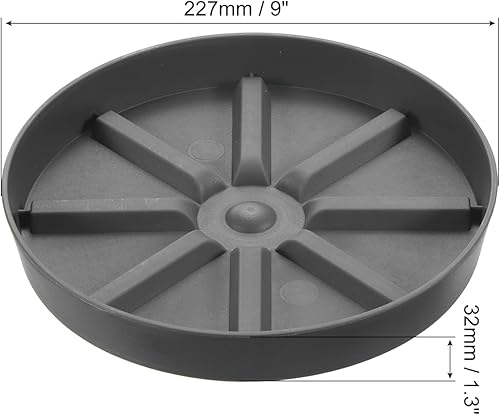 Miniatura 9 de PATIKIL Platillos para macetas de 6 pulgadas, paquete de 6 macetas redondas de plástico, bandeja de goteo de flores más gruesa para interiores y