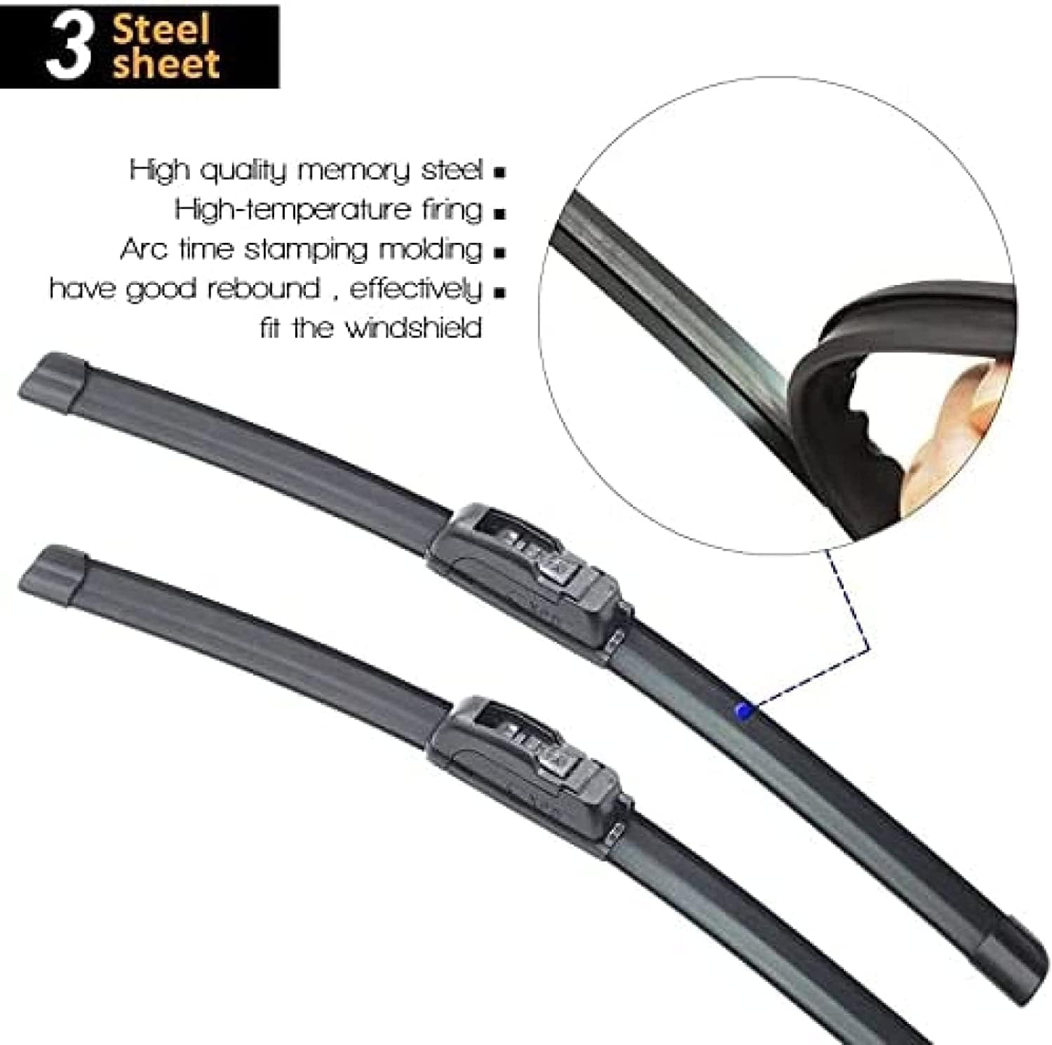 Escobillas limpiaparabrisas Delanteras de Coche para Kangoo 2008-2015, Escobilla limpiaparabrisas Delantera Escobillas limpiaparabrisas de Coche