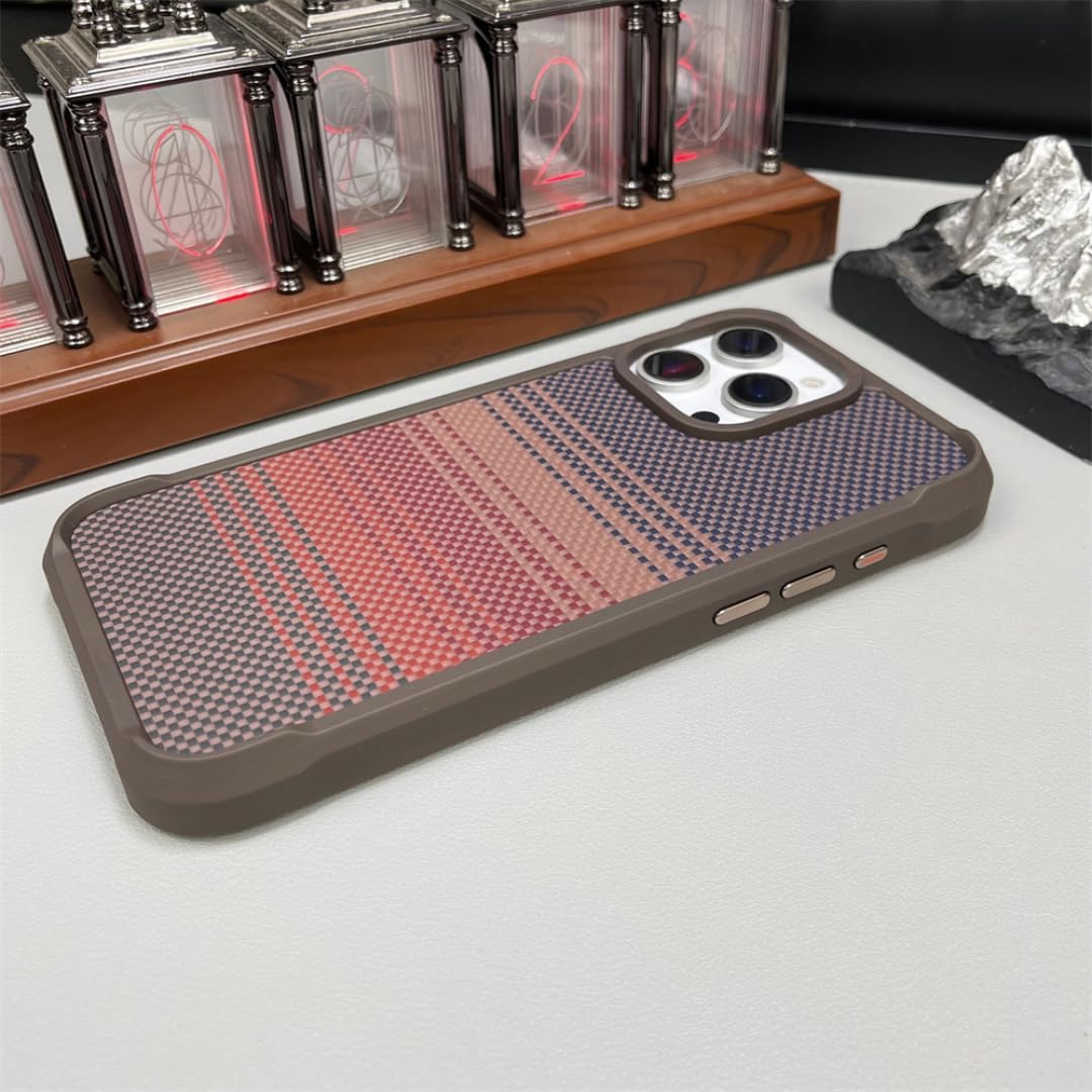 Funda Protectora magnética de Lujo con diseño Degradado para iPhone 15 Pro, a Prueba de Golpes, con Parachoques Reforzado (para iPhone 15 Pro/C).