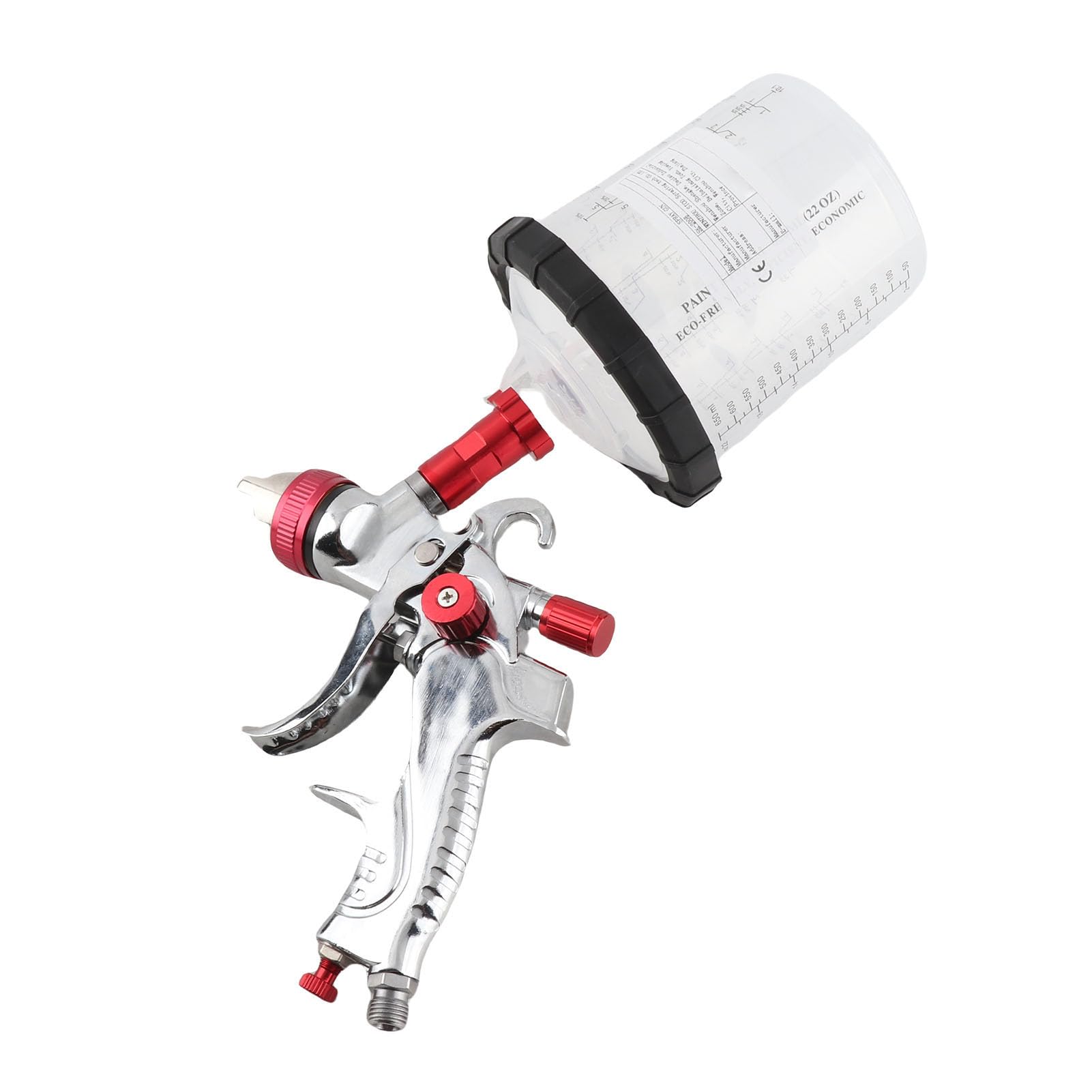 XPOtool LVLP paint spray gun 500ml with holder 1.4mm nozzle spray gun 1.5bar 160l/min
