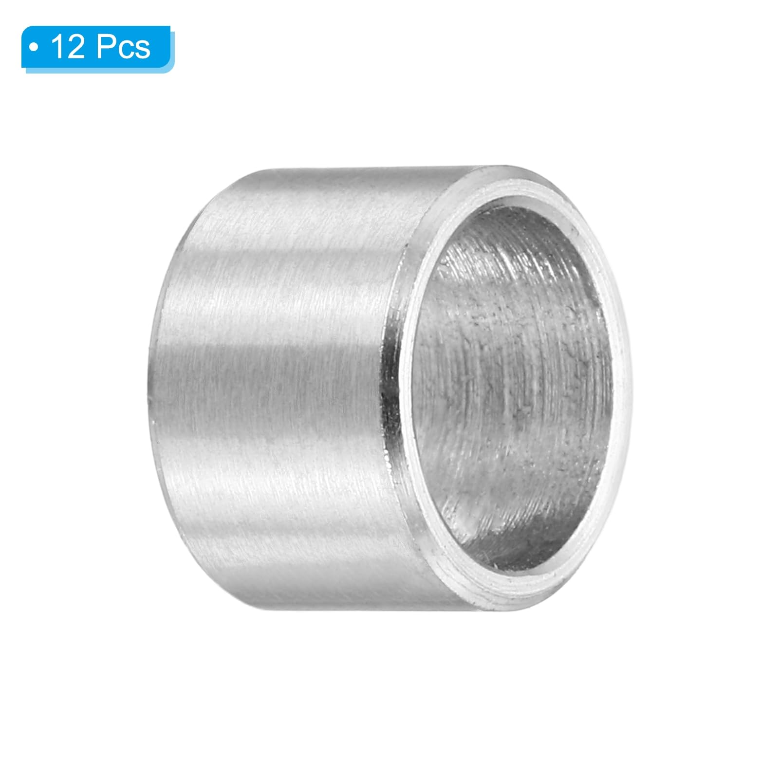 PATIKIL M8 Stainless Steel Spacers, 12Pcs Metal Spacer 8mm ID x 10mm OD x 7mm L Screw Standoff for 5/16" or M8 Screw - Image 3