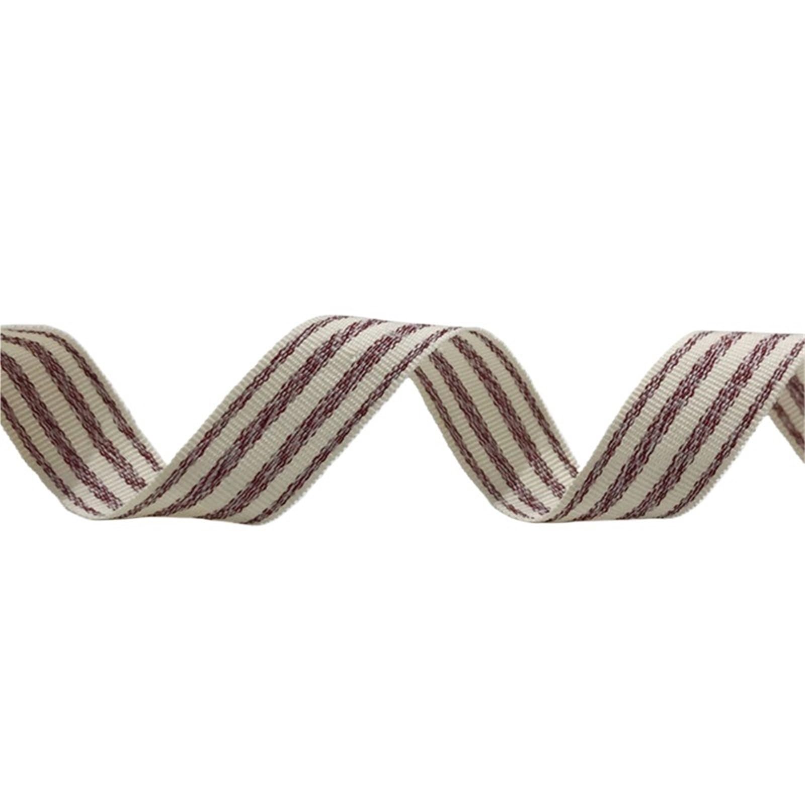 Disipador térmico de Cobre Puro Cinta De Algodón Raya Multicolor Doble Cara Múltiples Tamaños 10m(Red,38mm)