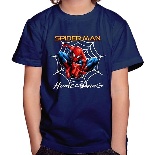 Camiseta Camisa Infantil Juvenil Menino Menina Homem Aranha Mod-01
