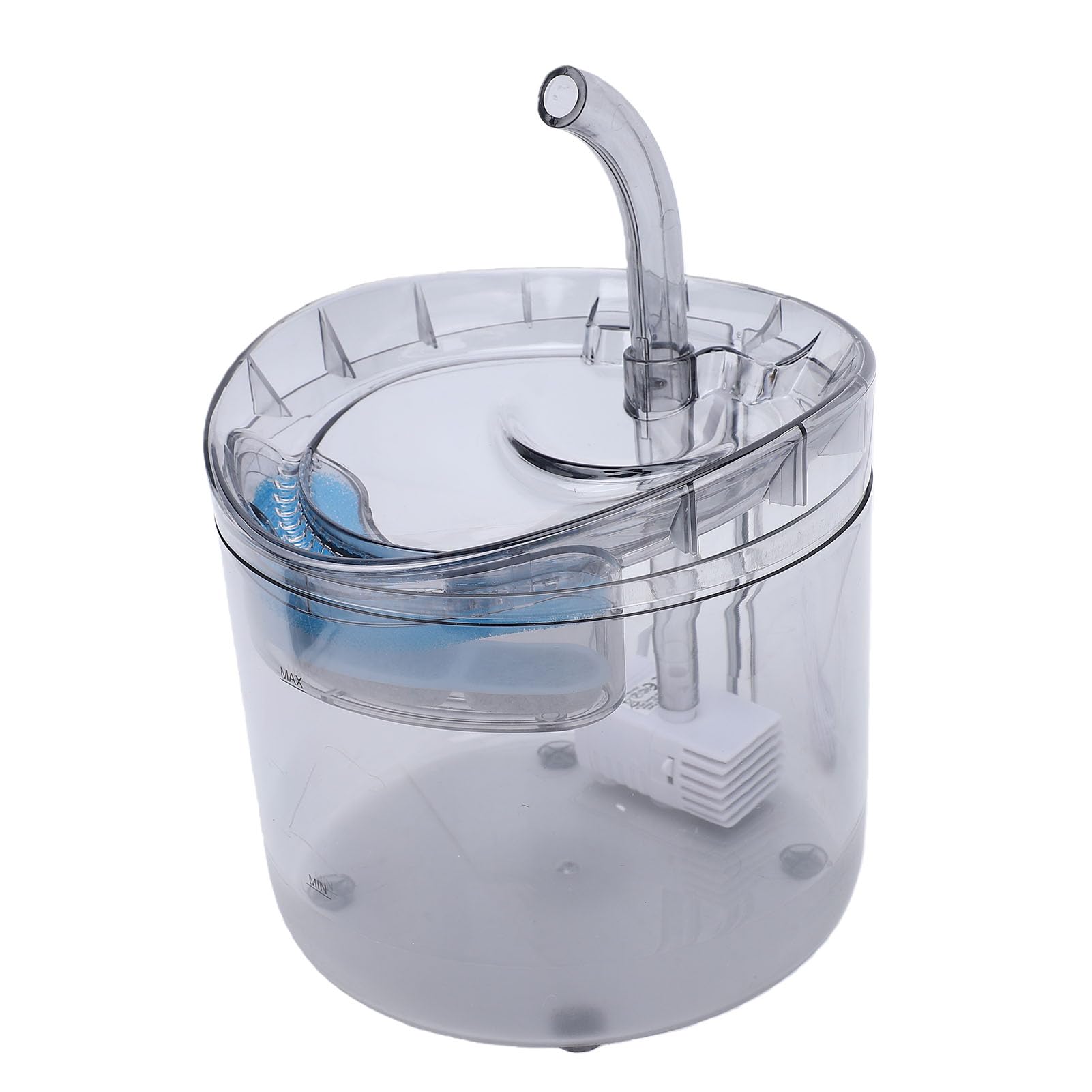 Generic Fuente de Agua Solar para Gatos, Circulación Automática, Alimentada por USB, para Uso en Interiores y Exteriores, Plástico de 2L