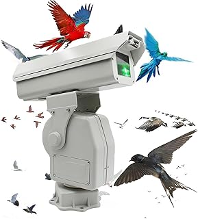 Professioneller Laser-Vogelabwehr-Vertreiber, automatischer Vogelschreck mit 360°-Drehung & App-Steuerung, wasserdicht, für Obstgärten, Bauernhöfe, Windkraftanlagen & Umspannwerke