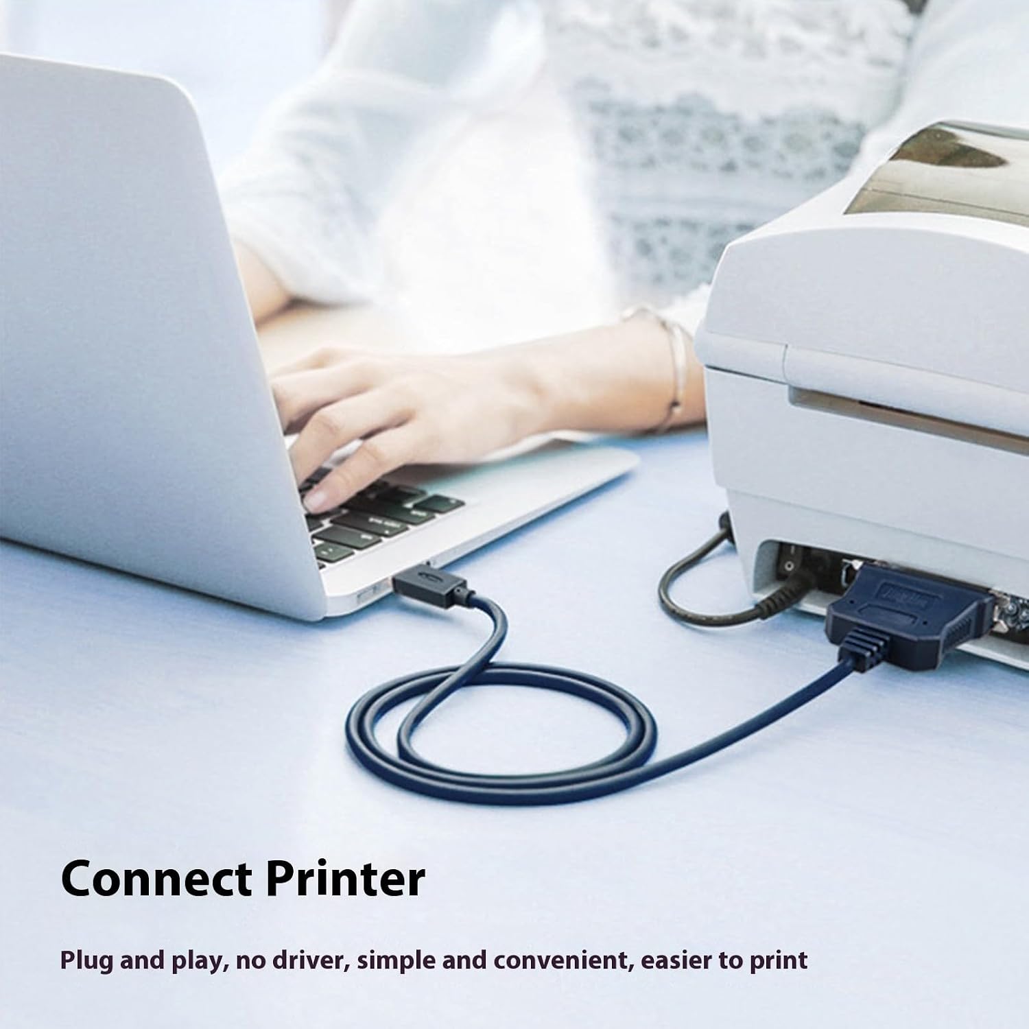 USB to CN36 Parallel Printer Cable CN36 Converter 36Pin Port Adapter Line for Computer Device Converter Printer Adapter