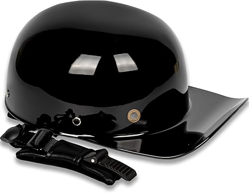 Miniatura 3 de Yesmotor Casco de estilo béisbol retro para motocicleta unisex para adulto - Aprobado por DOT