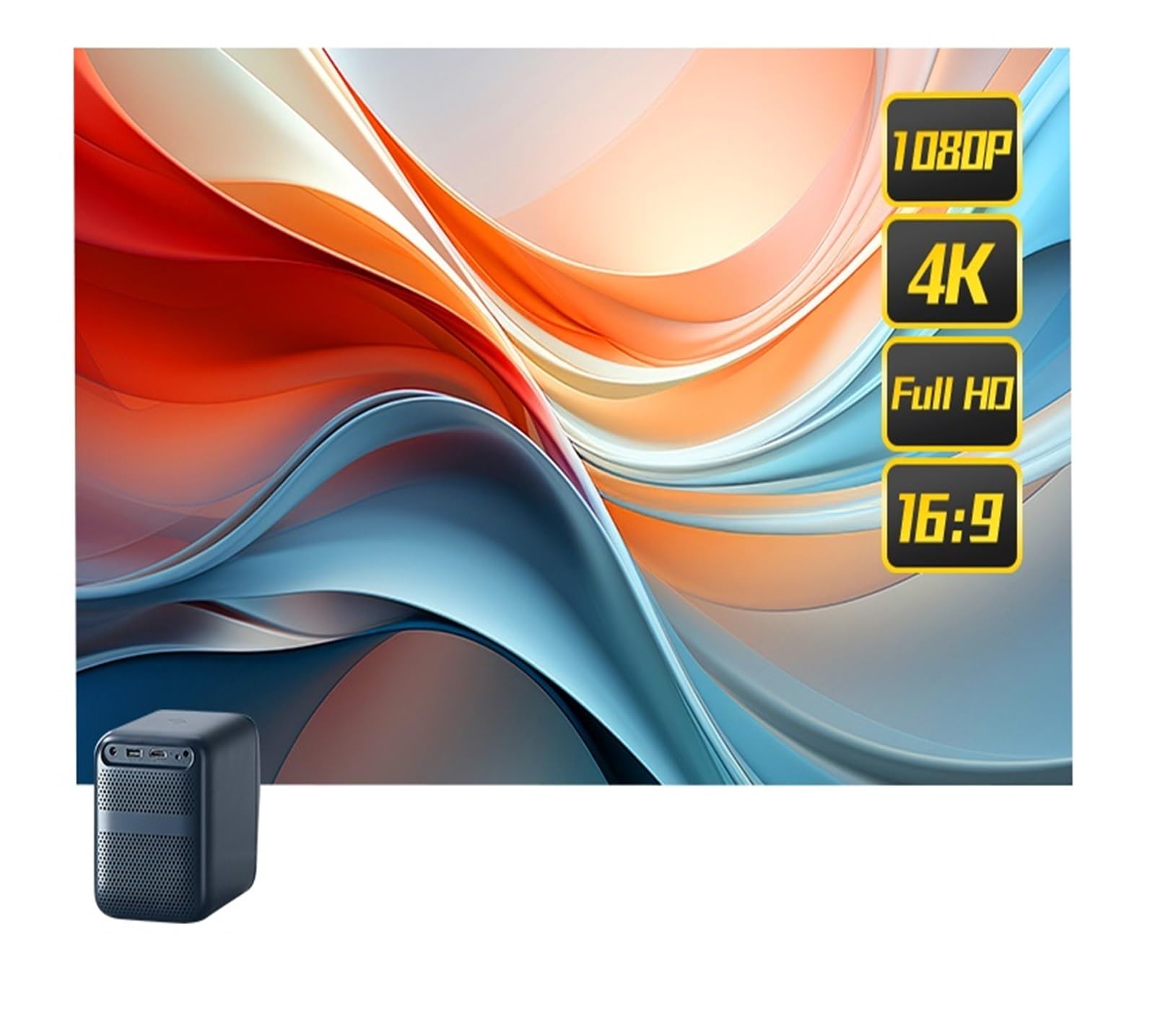 100-calowy ekran projekcyjny HD z kurtyną świetlną 16:9 kryty Ultra View Przenośny składany 3D 4K