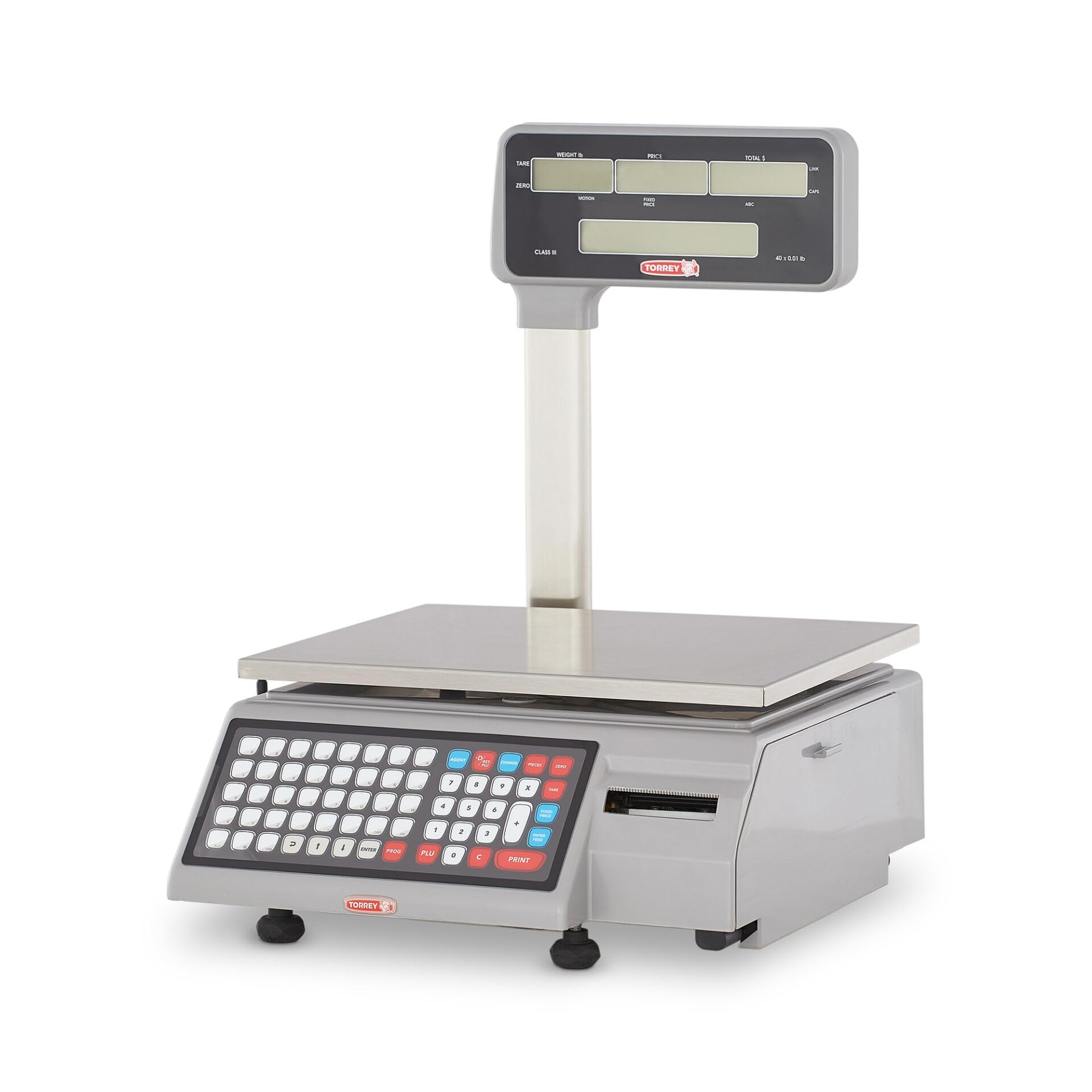 MNM Scales Torrey W-LABEL40LP NTEP Price Computing Thermal Label Printing Scale 40LB with 1 Case Blank Thermal Labels by MNMSCALES.COM & WEIGHING SYSTEMS UNBEATABLE PRICES – Model