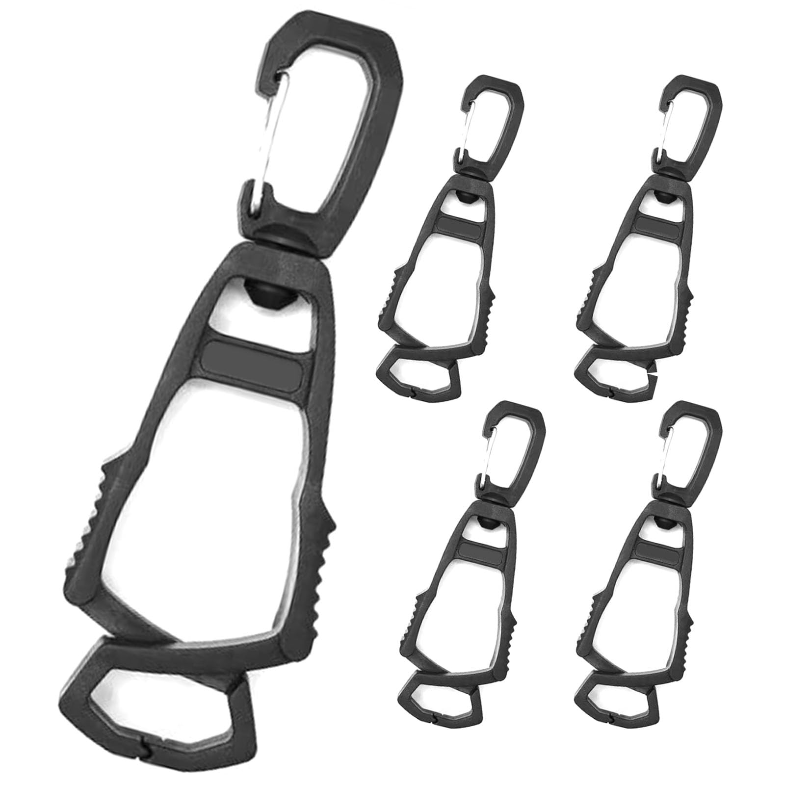 Amazon.co.jp: Kasinfly 手袋 ホルダー 回転カラビナ グローブホルダー