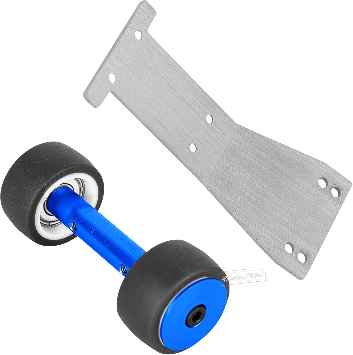 RC Chassis Armor Skid Plate Protecter Guard & Wheelie Bar Set Upgrades Part for 1/18 LaTrax Teton,LaTrax Rally,Navy Blue