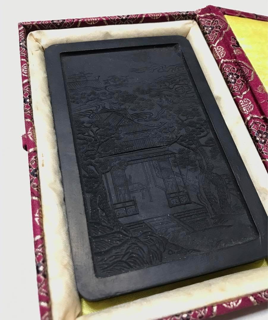 中国書画墨 油煙101 古墨 鉄斎翁書 C 鉄斎翁書画宝墨】油煙一〇一 80年代 唐墨 書道具 中国 中国