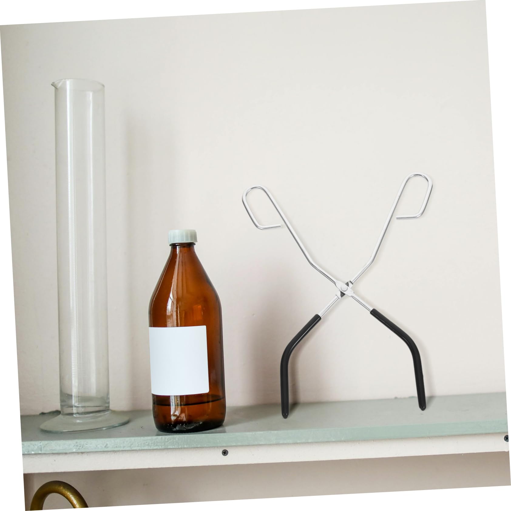 KICHOUSE Lab Beaker Clamps Flask Tong Safe Handling Portable Beaker Clamp for Chemical Experiments
