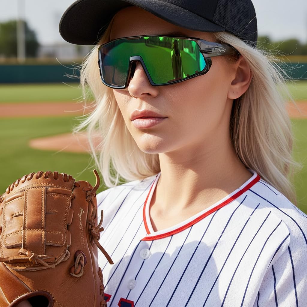 BangLong Sports Sunglasses for Men Women - UV400 Protection Sun Glasses for Running Cycling Baseball Fishing - Image 4