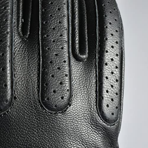J.a.g. Motorcycle Gloves For Men - Genuine Leather Touchscreen Motorbike Glove For Riding, Road Racing, Cycling, Motocross, Hunting (Black/Red, Xx-Large) #TOP7