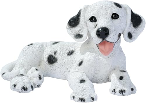 Design Toscano CF244 Dalmation - Estatua de cachorro multicolor, 10 pulgadas de ancho x 8 pulgadas de profundidad x 5.5 pulgadas de alto, a todo