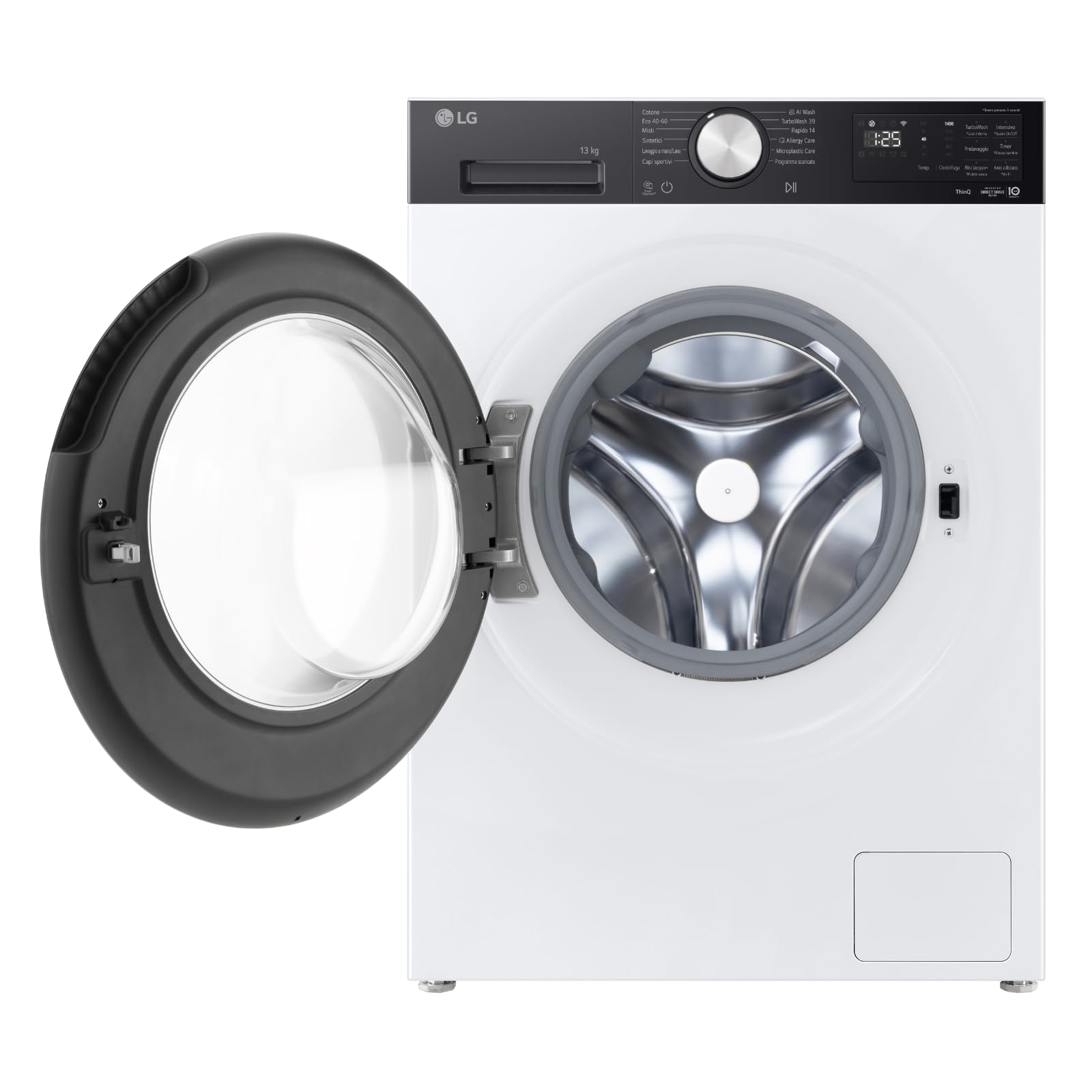 LG Lavatrice 13 kg Classe A -40%, Serie NX5, Lavaggio AI DD - F4NX5013TKC