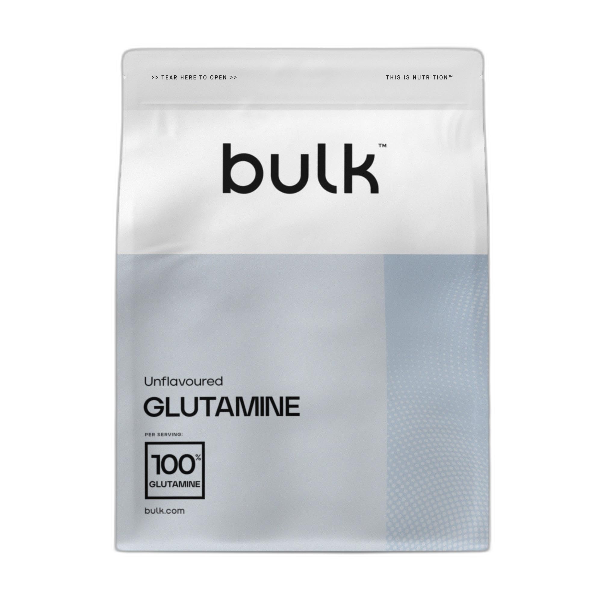 Bulk Pure L-Glutamine Powder, Unflavoured, 1 kg, Packaging May Vary