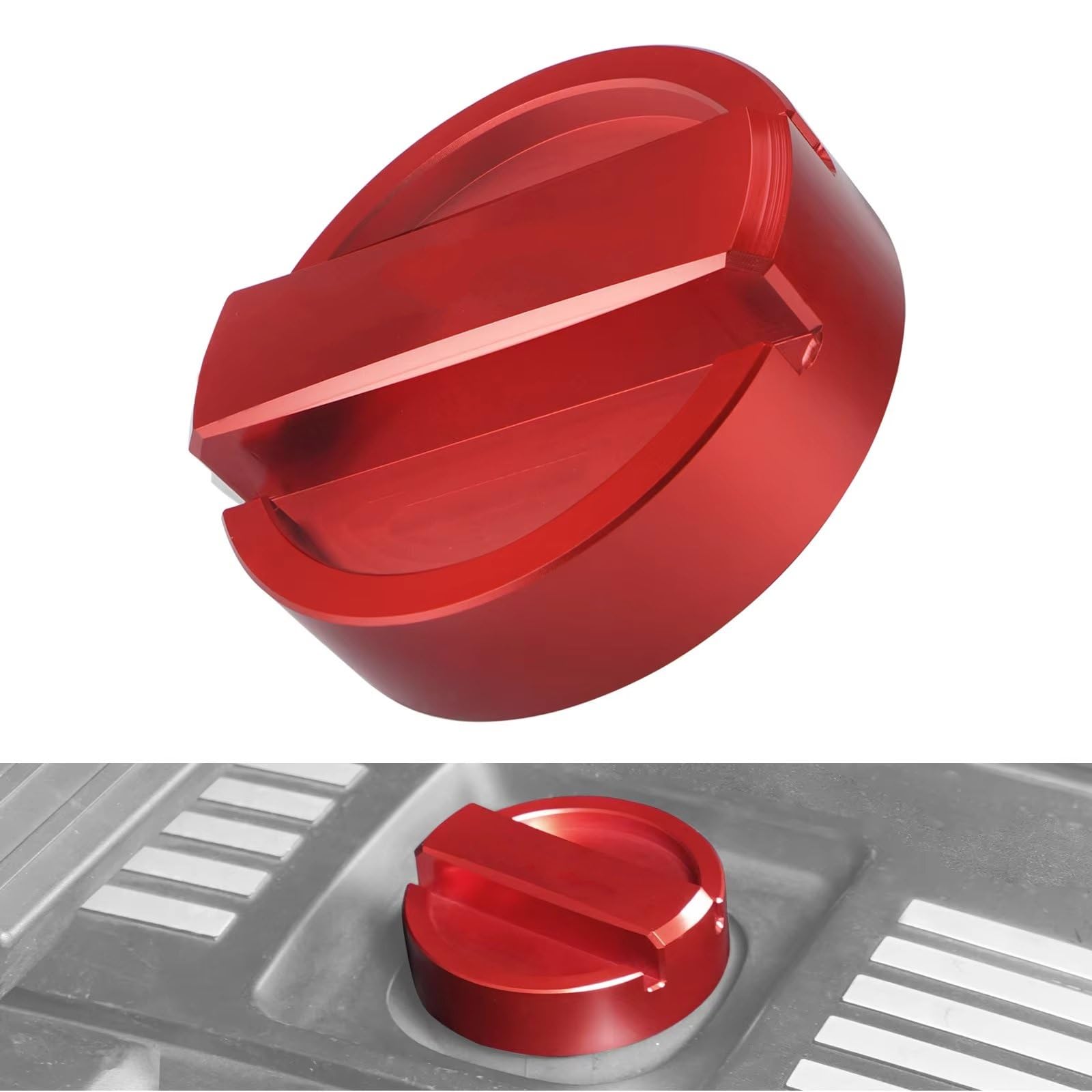 Tapón de llenado de Aceite de Motor para BMW E90, E92, E46, E36, E60, E39, F30, F20, E93, E91, E82, X5, E70, E53, 11127509328, 11121405452, 11121743294 (Rojo).